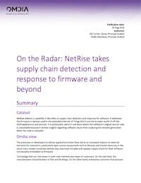 On the Radar - NetRise takes supply chain detection and response to firmware and beyond